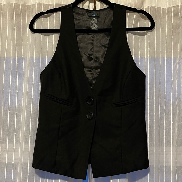 Dex Black Blazer Vest - Picture 1 of 2